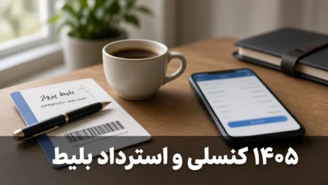 کنسلی و استرداد بلیط پرواز داخلی ۱۴۰۵ | راهنمای کامل