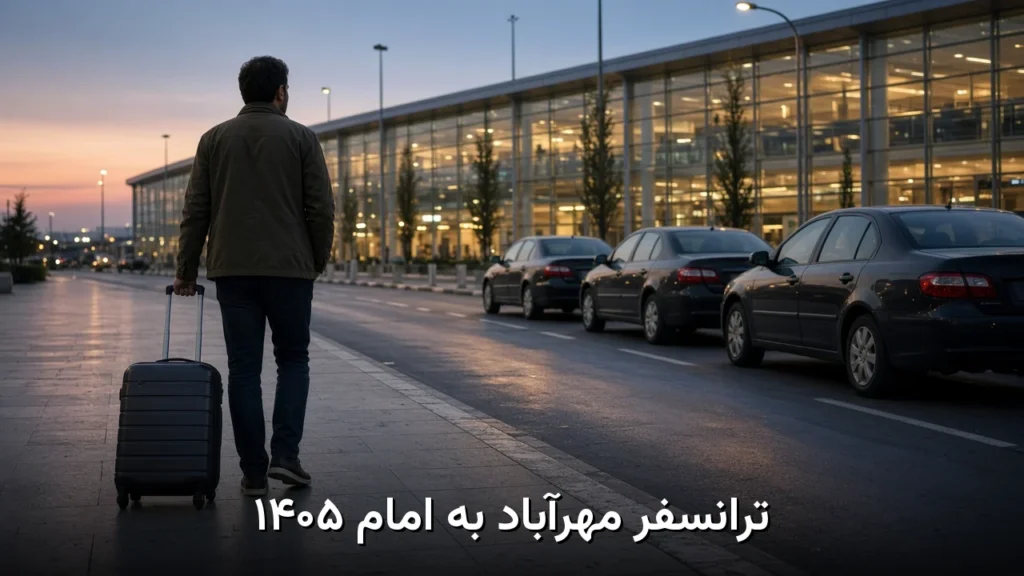 ترانسفر داخلی به خارجی در تهران ۱۴۰۵ | مهرآباد، امام و نکات تشریفات